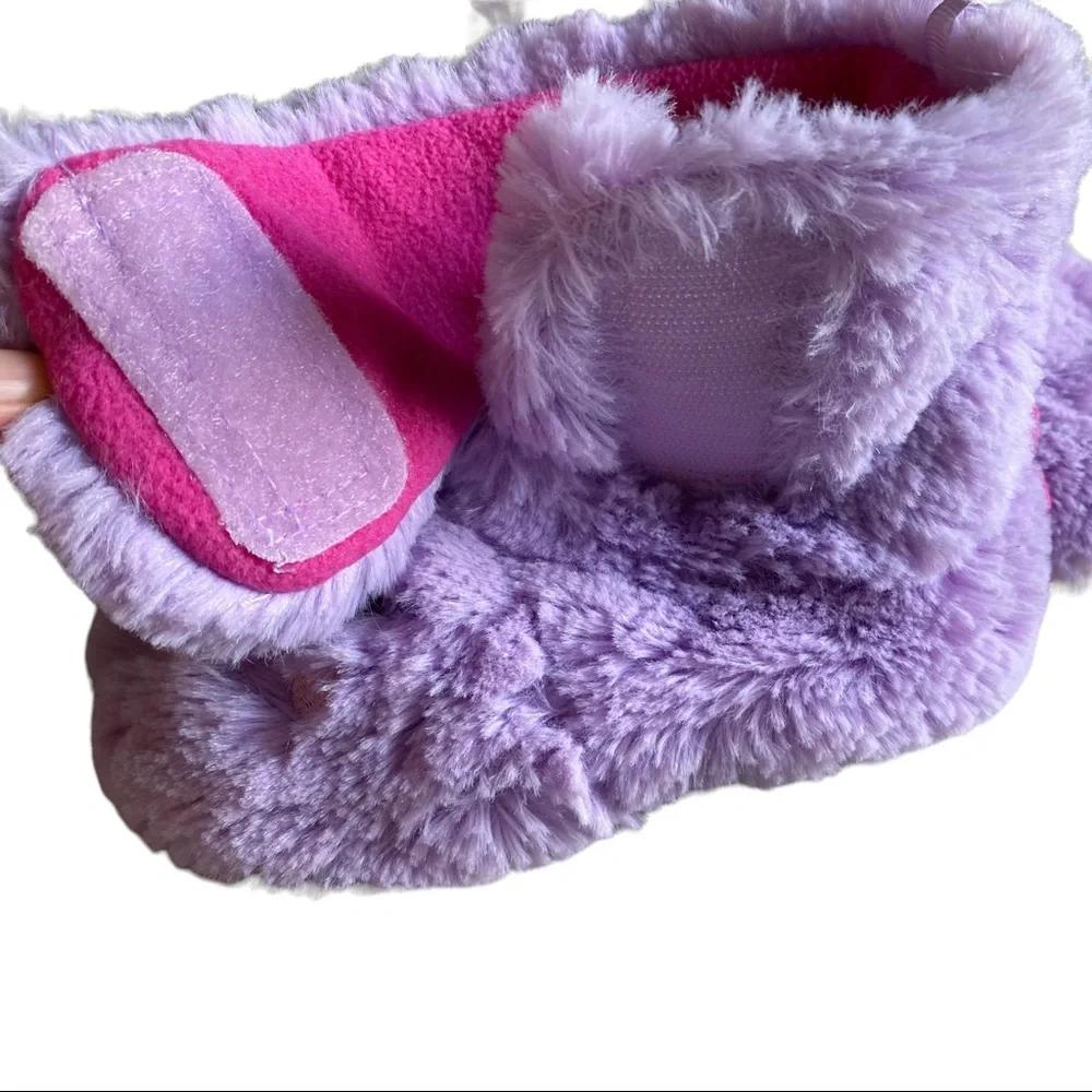 Carter’s Purple Monster Toddler slippers Size 9-10